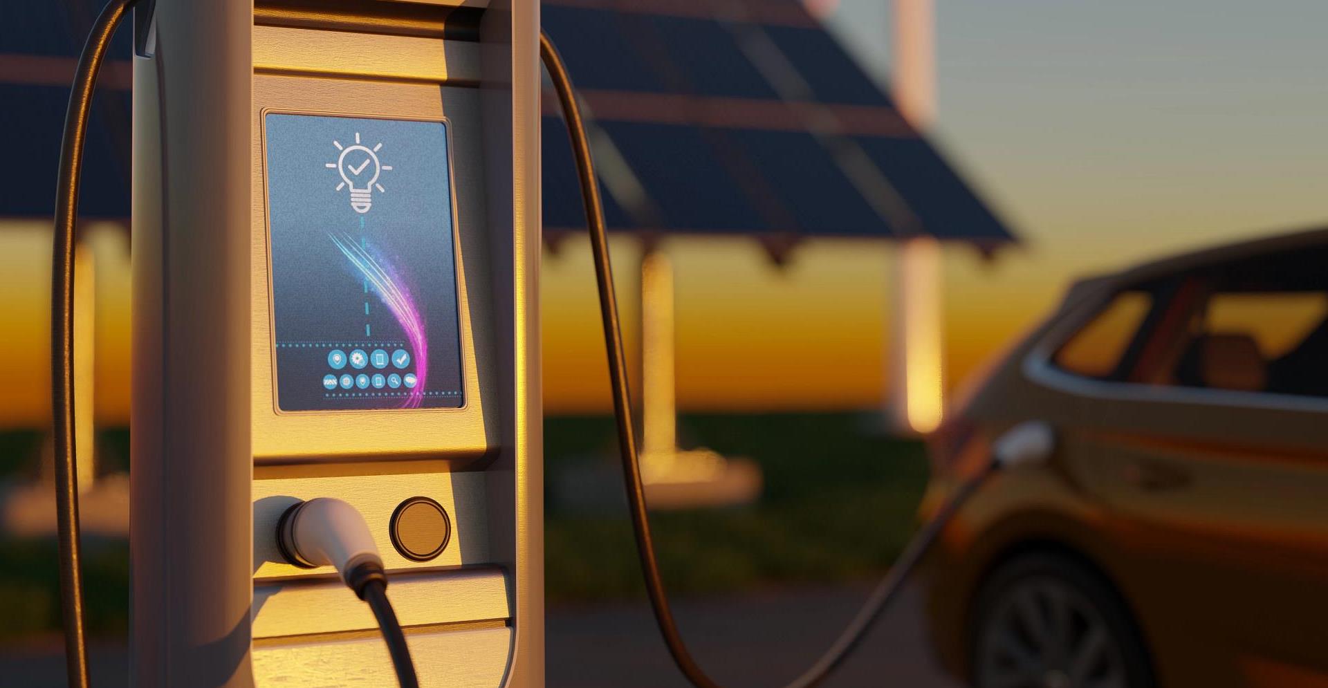 Electric car charging with wind turbines