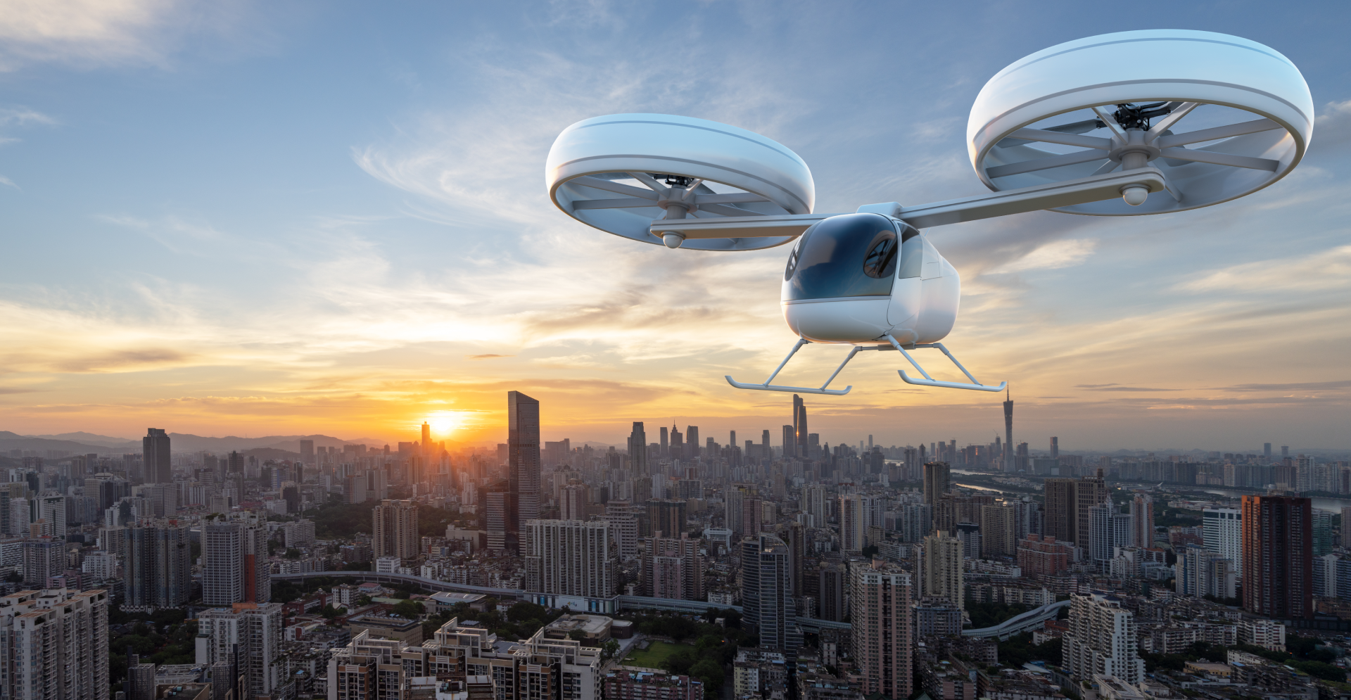 eVTOL traffic in the skies