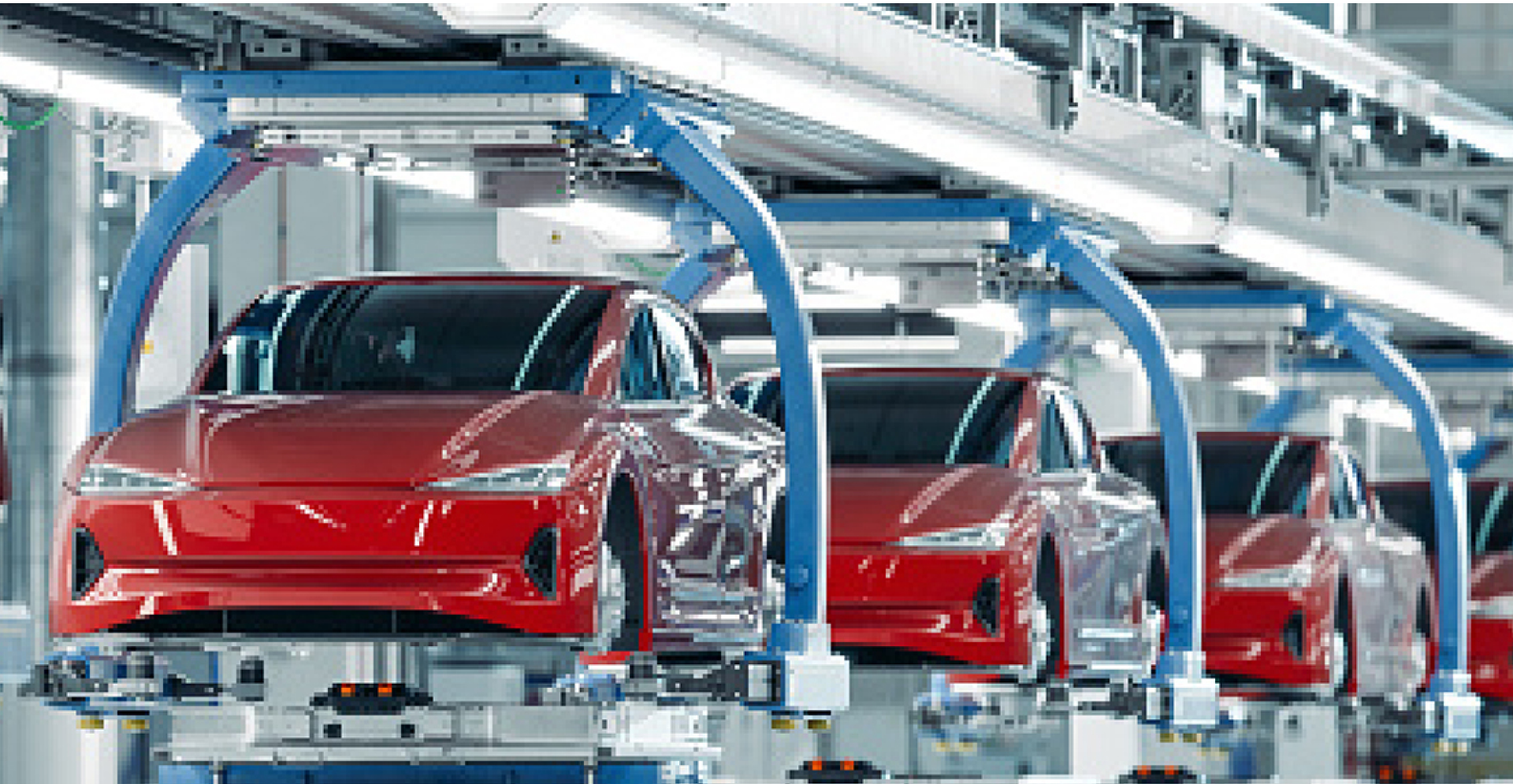 Factory of electric vehicle production.