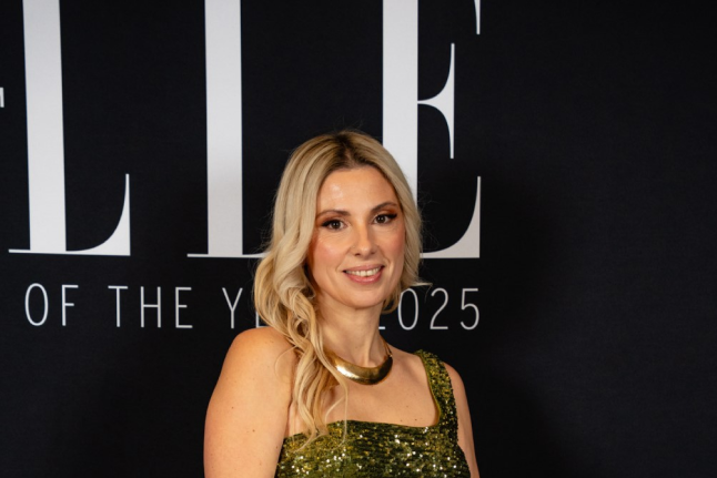 Une photo de Silvia Gioja posant lors de la cérémonie de remise des prix ELLE Women of the Year 2025.