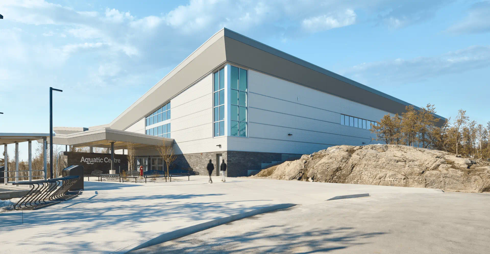 Rendering of the new University of Alaska building, showcasing modern architecture and surrounding landscape.