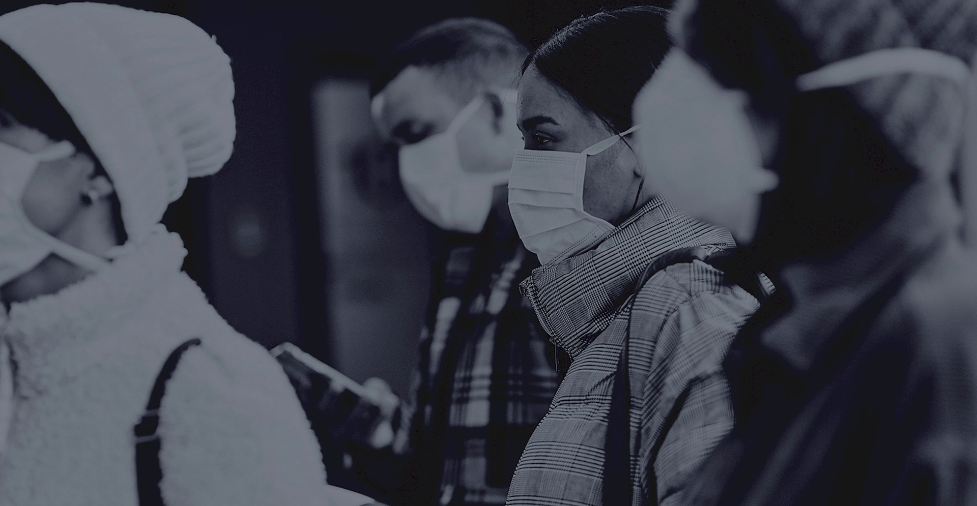 People wearing mask in public