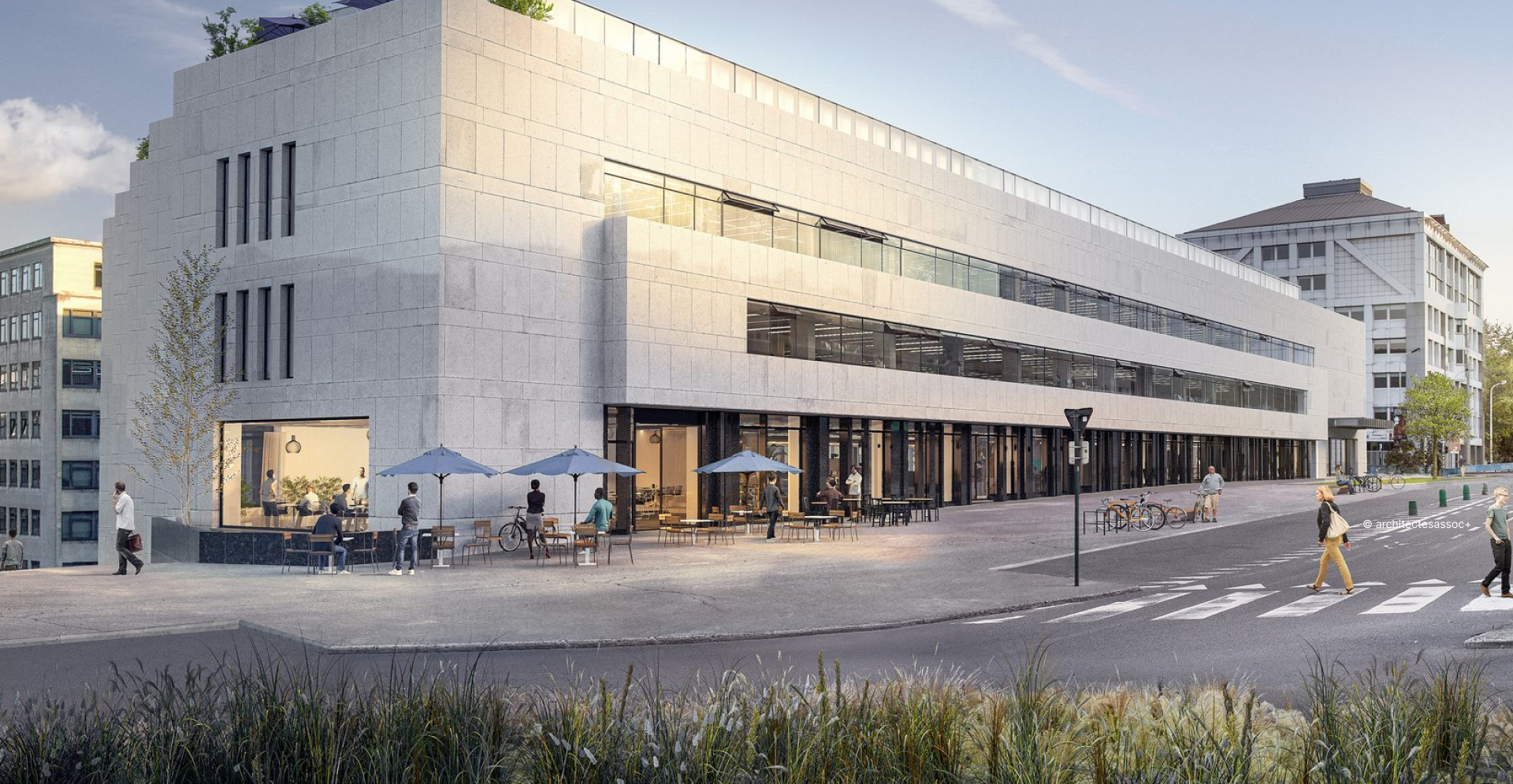 La vue du bâtiment Pachéco après rénovation