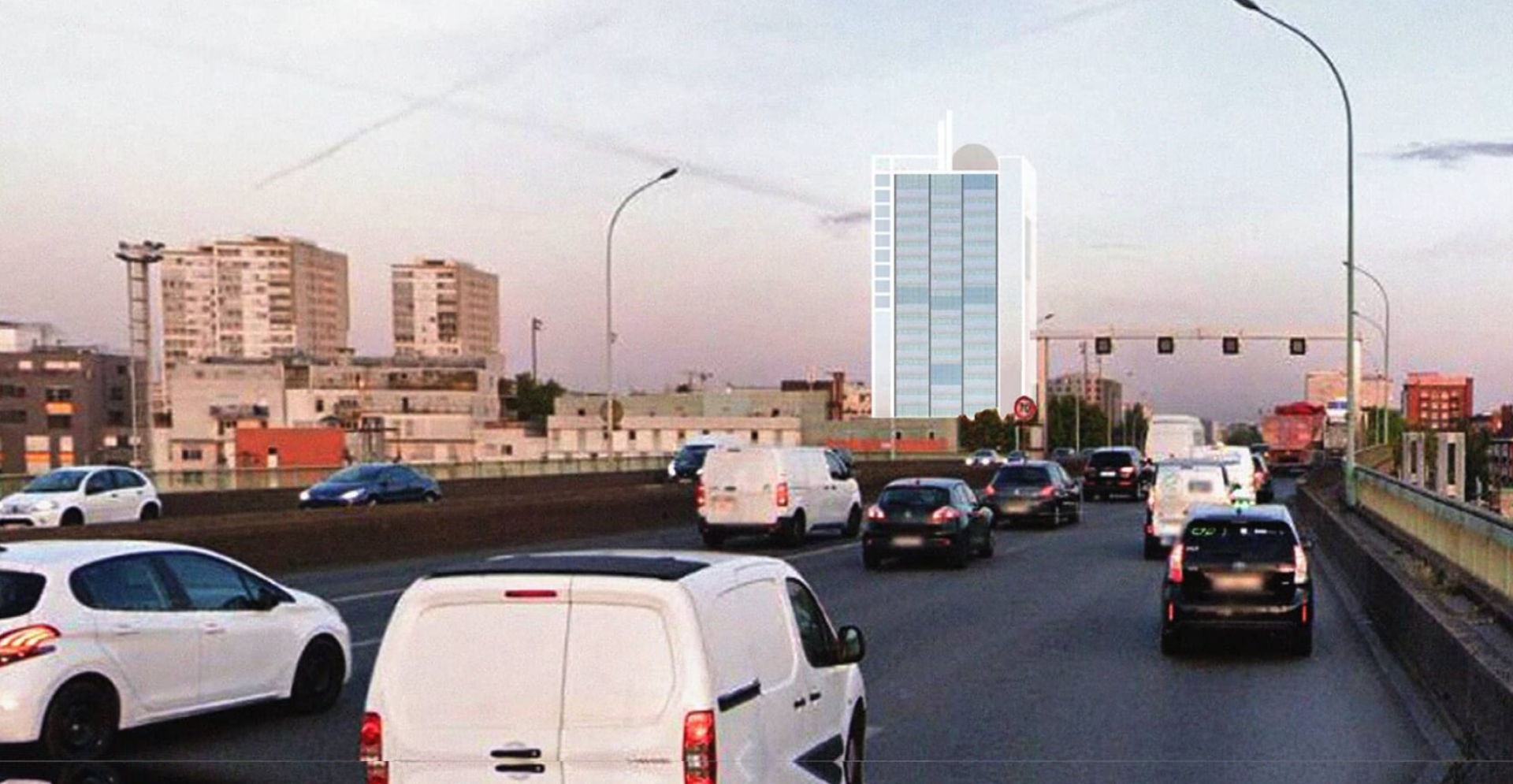 Périphérique parisien tour des poissonniers