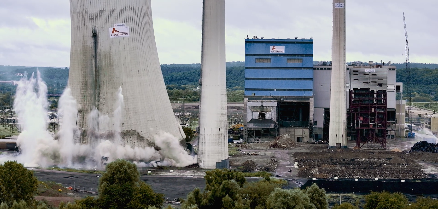 Rückbau der Gebäude und Anlagen des Kohlekraftwerks Ensdorf 