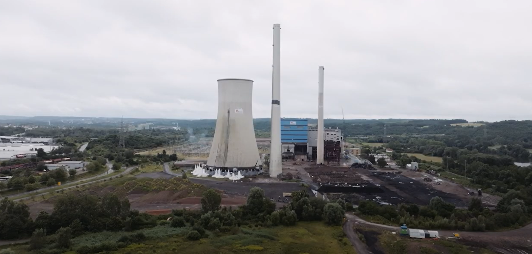 Rückbau der Gebäude und Anlagen des Kohlekraftwerks Ensdorf 