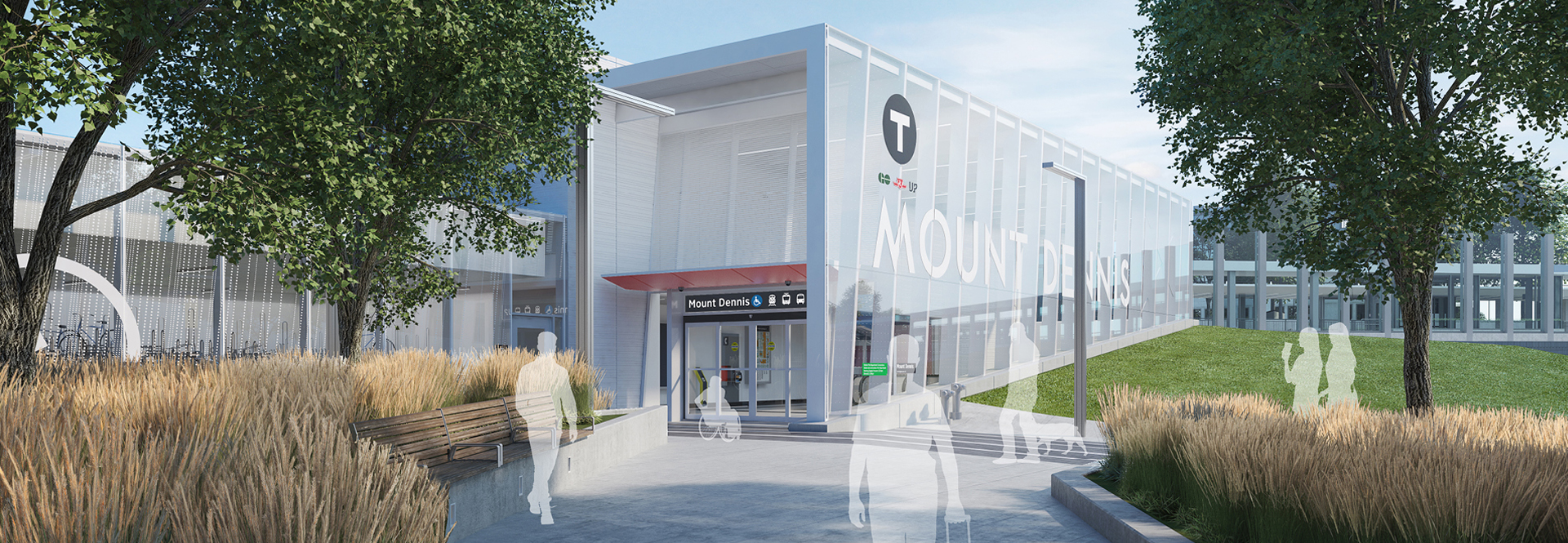 A digital rendering of the new building at the University of Minnesota, showcasing modern architecture and design.