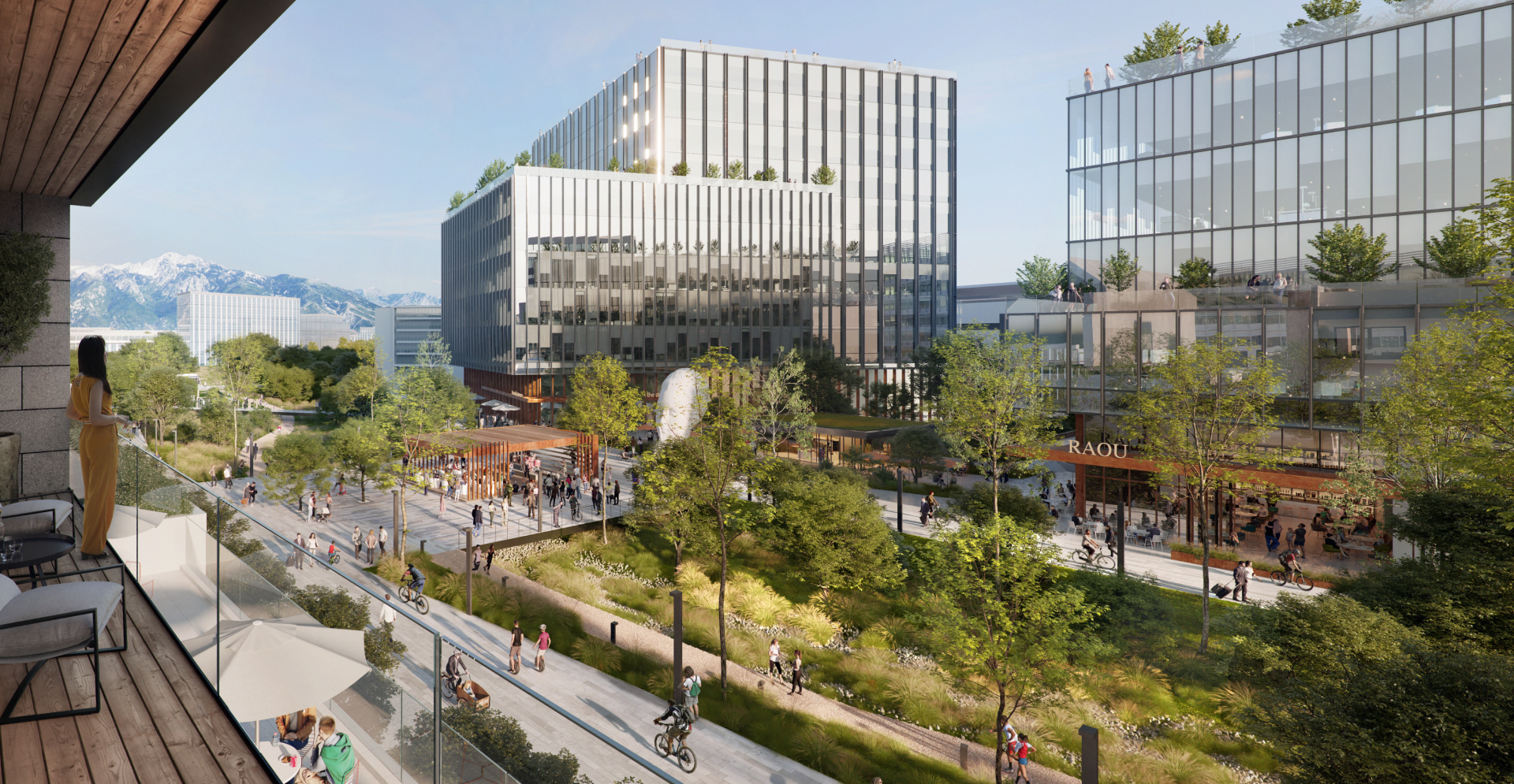 A new structure is planned for the corner of the park, promising to enrich the local environment and community space.